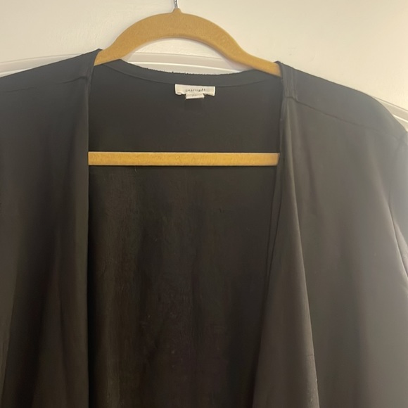 Pure Jill by J Jill xl black open long sleeve tunic cardigan top - Picture 2 of 3